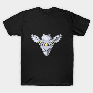 cute silver baby giraffe face T-Shirt